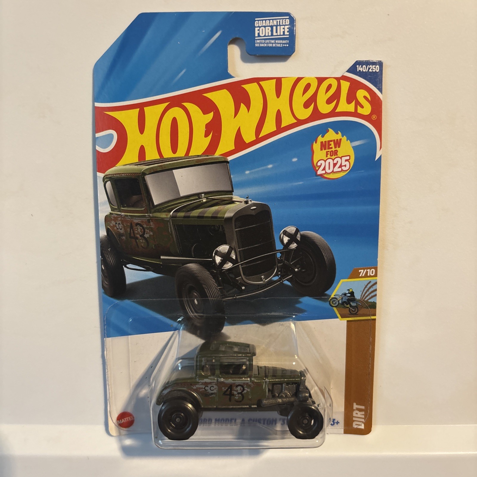 Hot Wheels Ford Model A Custom 31 Dirt 140/250 Rat Rod Style New for 2025 Mint