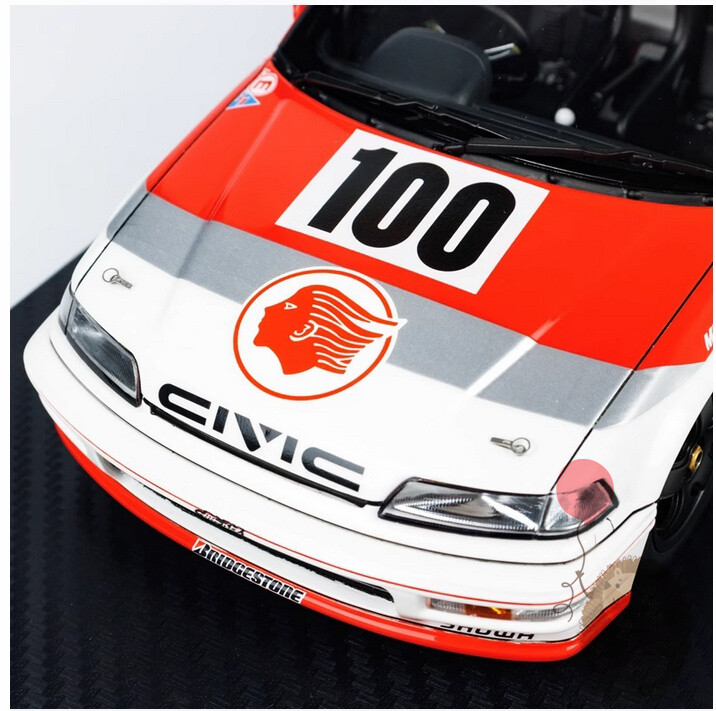 IG 1/18 Honda CIVIC EF9 SiR Resin Model Car Diecast Hobby Gifts Collection White