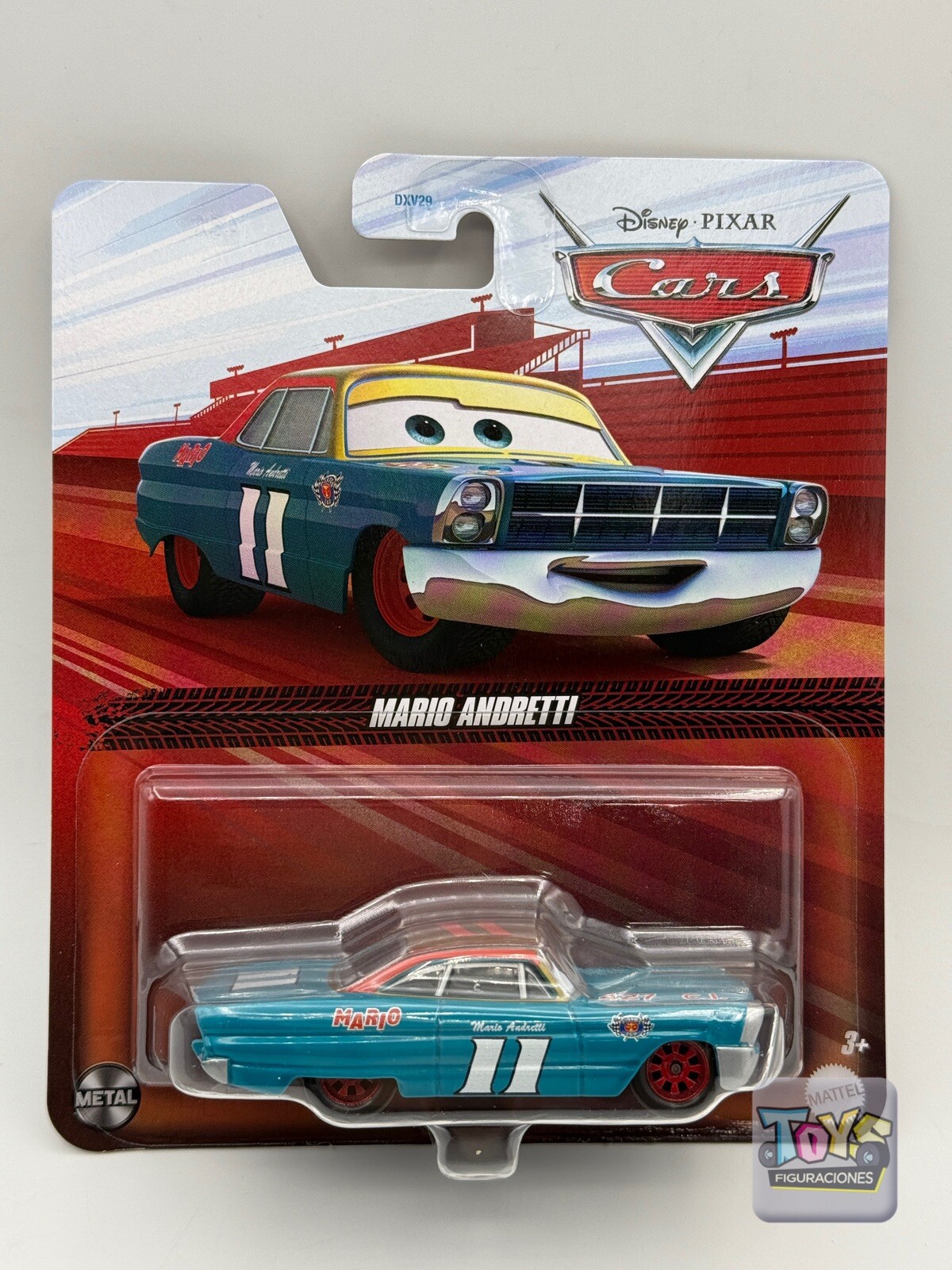 Mattel Disney Pixar Cars Mario Andretti #11 Red Wheels New 2025 Version