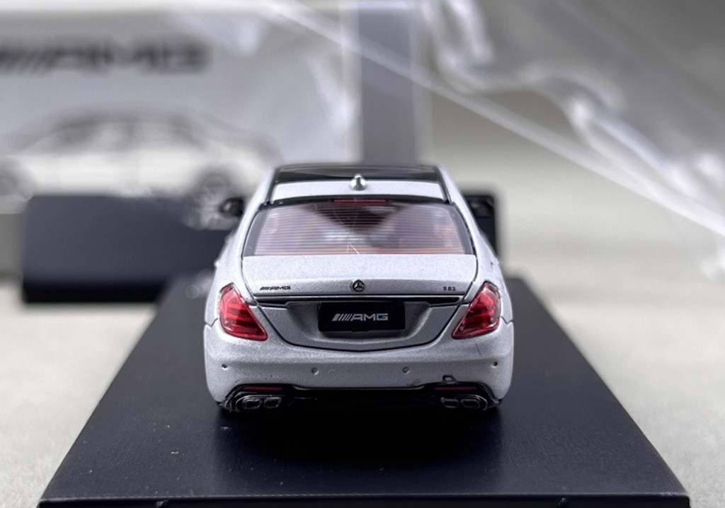 RM 1:64 Silver S63 W222 V12 VIP Luxury Sedan Sport Model Diecast Collect Car