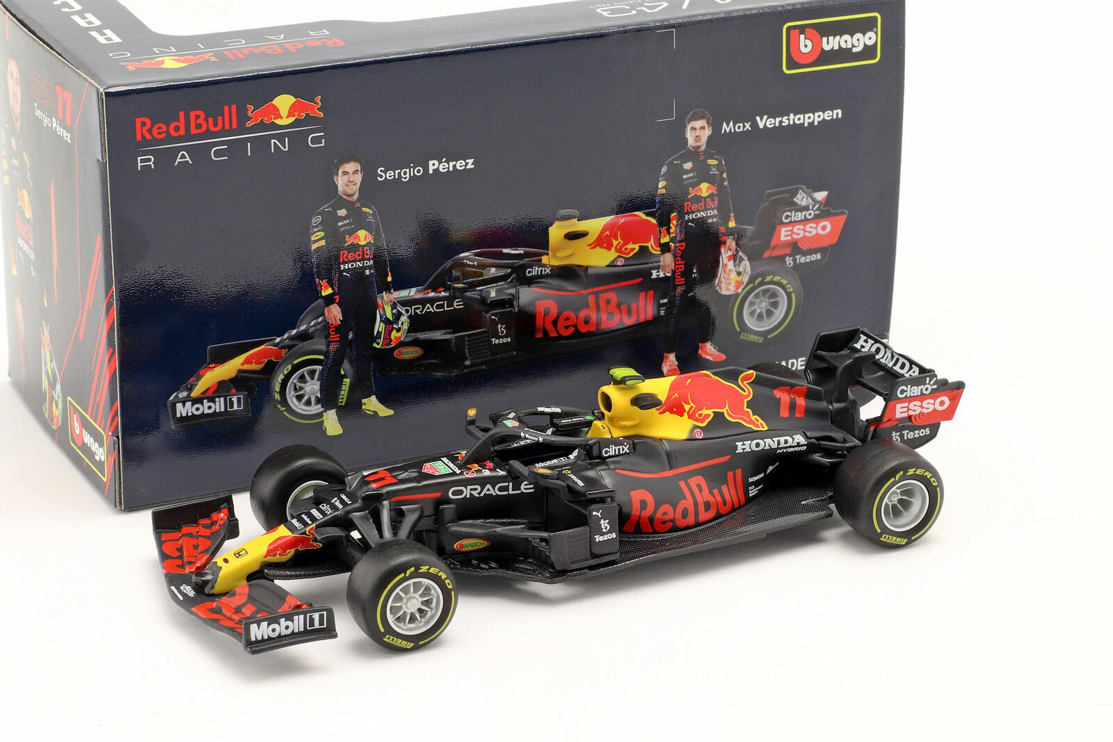Bburago 1:43 2021 F1 Redbull RB16 B Sergio Perez #11 Formula Racing Model 38055