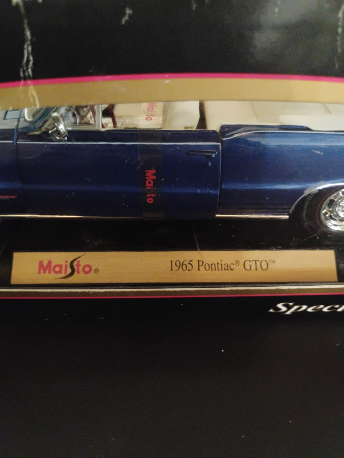 Maisto Special Edition Pontiac GTO 1:18 Diecast Metal Blue Car 1965 New