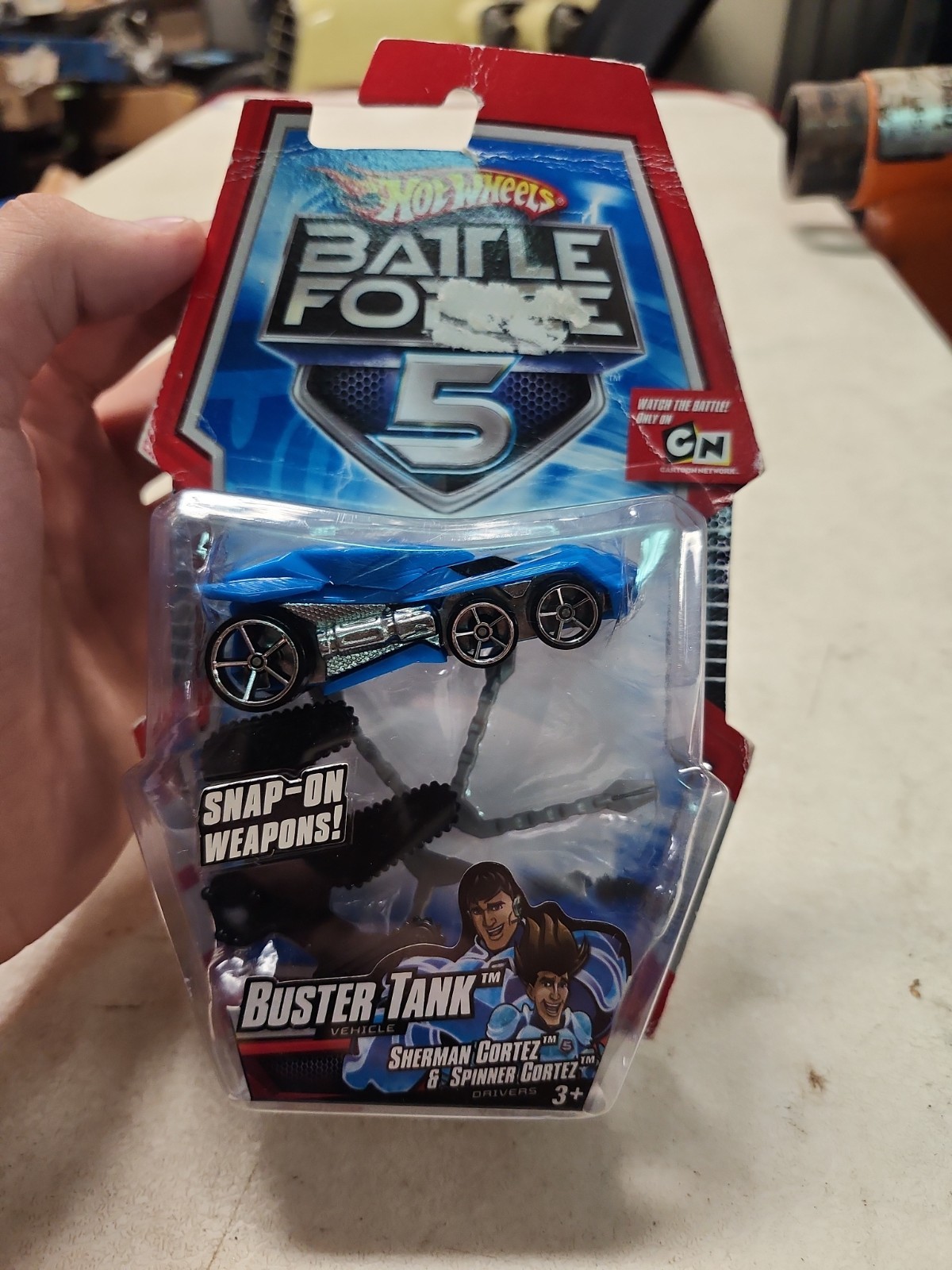 Hot Wheels Battle Force 5: Buster Tank Vehicle – Sherman & Spinner Cortez – New