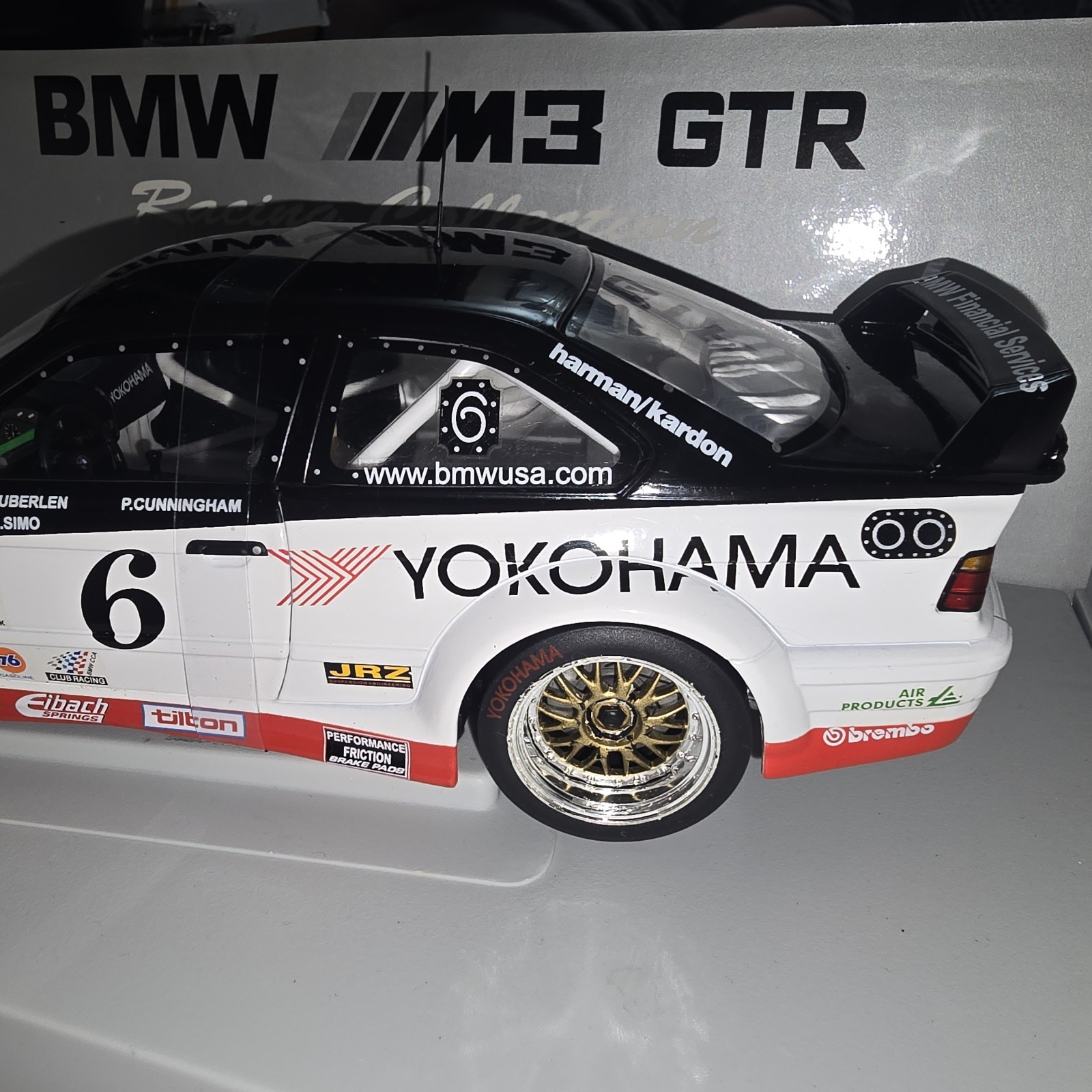 1:18 UT Limited Models BMW E36 M3 GTR Yokohama #6 Die-Cast