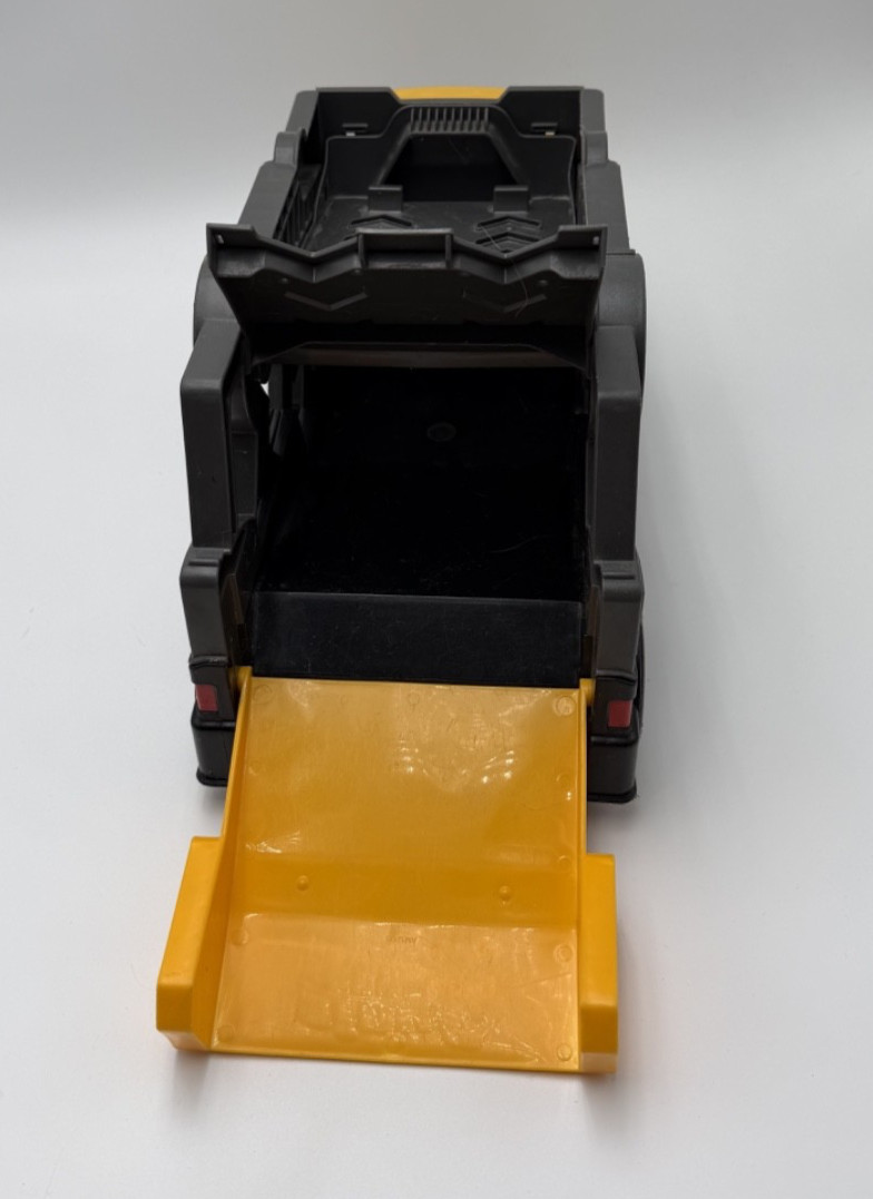16″ CAT Caterpillar Constructor Storage Trailer Toy PUSH YELLOW TRUCK