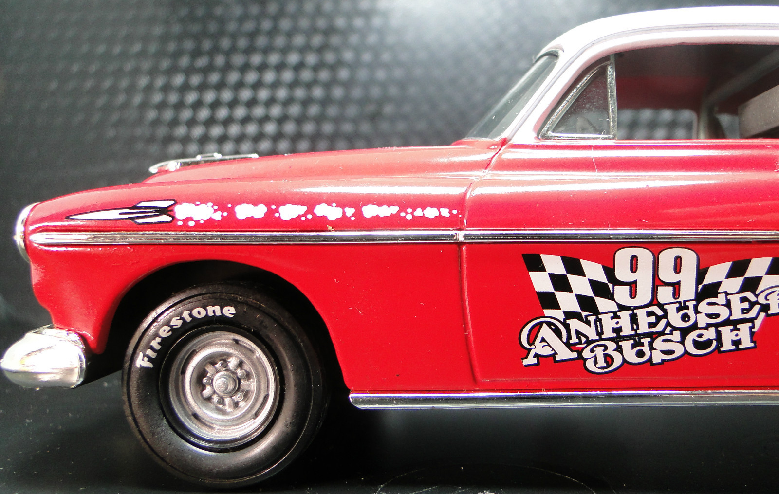 Olds 88 Oldsmobile 1940s Hot Rod Rare Classic Race Car Sports Carousel Red Metal