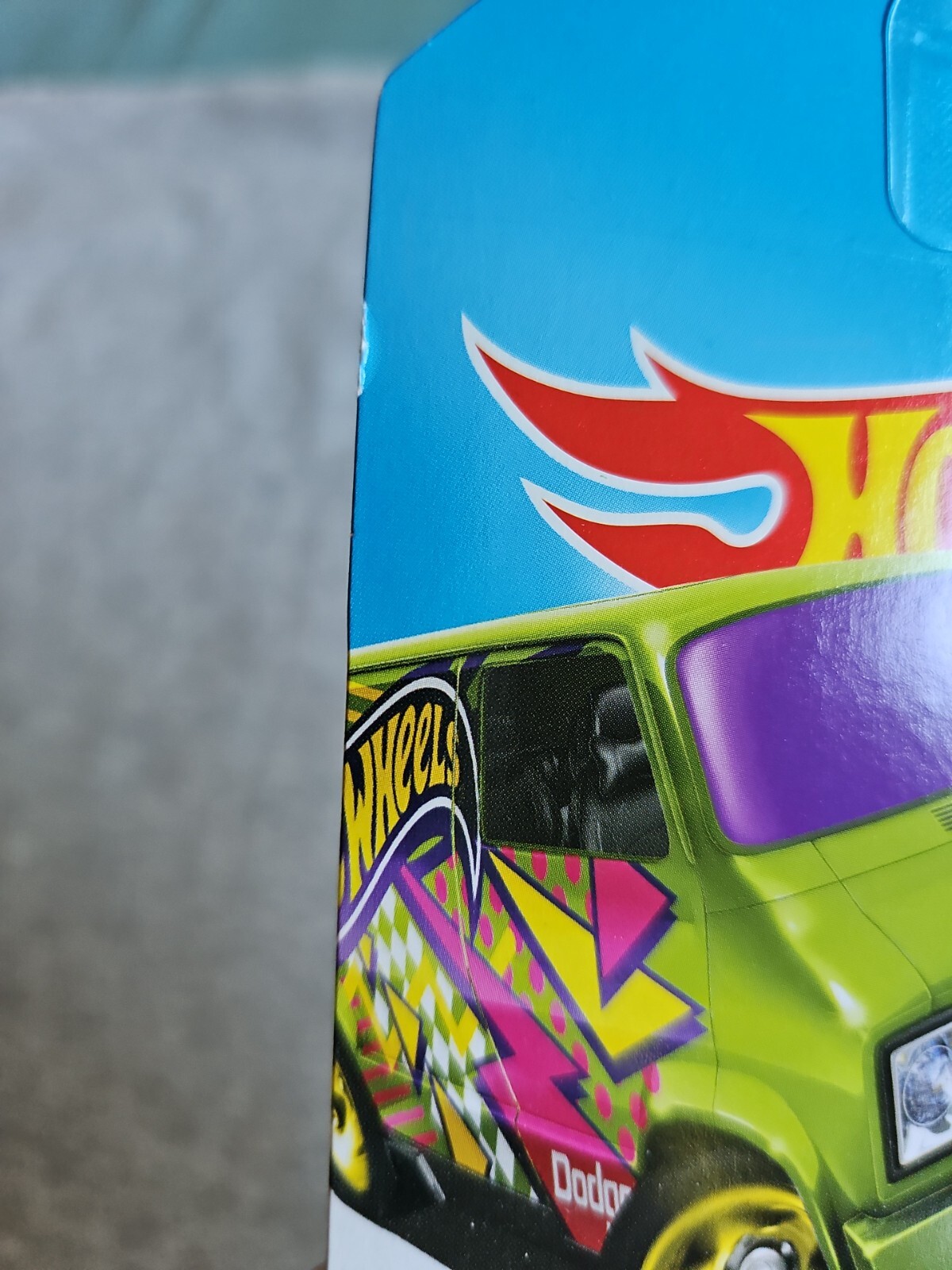 2016 Hot Wheels CUSTOM 77 DODGE VAN Green ?/250 GREAT CARD Art Cars KMART COLOR