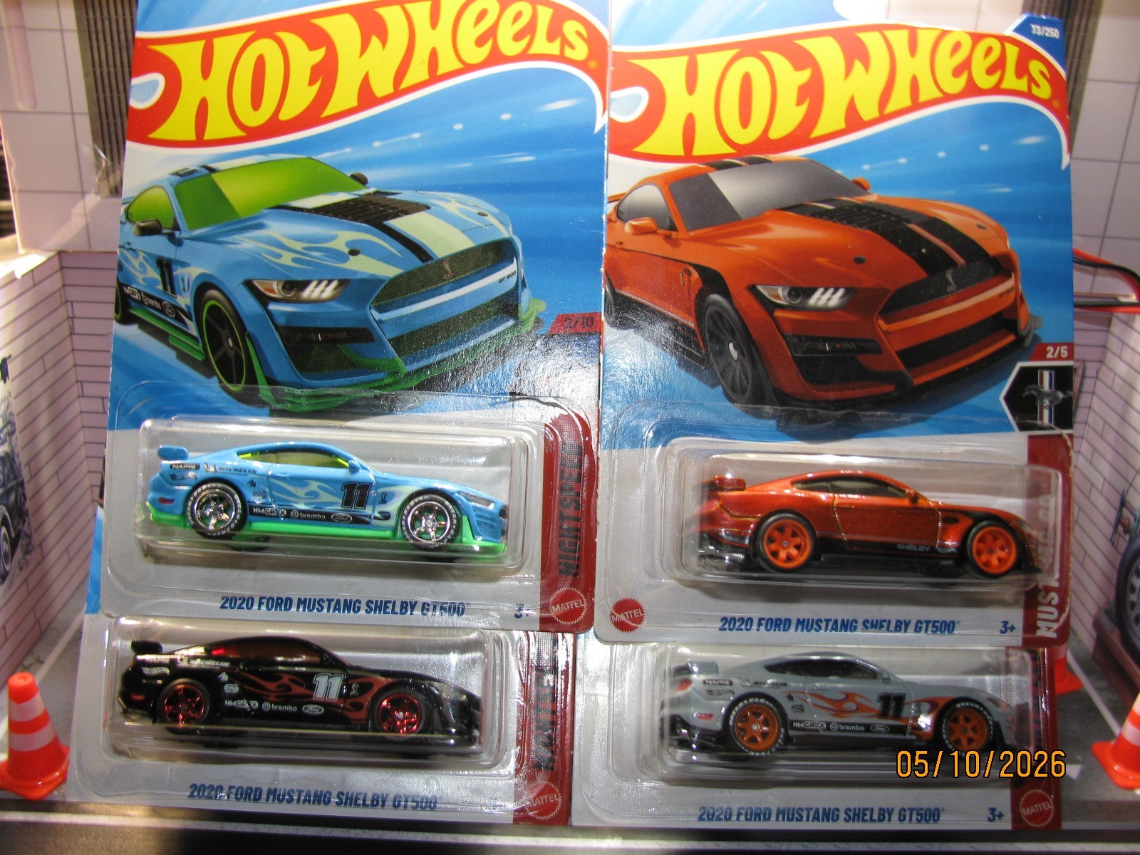 2025 HOT WHEELS 20 Ford Mustang Shelby GT500 “PICK ONE” w/Real Riders Wheel Swap