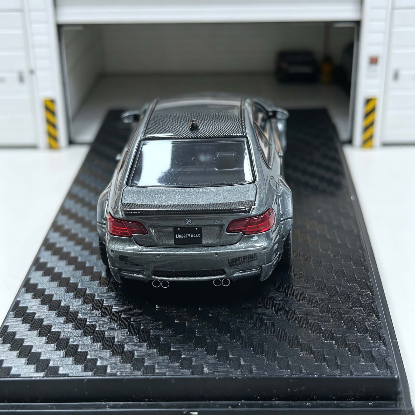 1/64 LB M3 E92 Limited Edition Gray Alloy Diecast Car Model Collectible