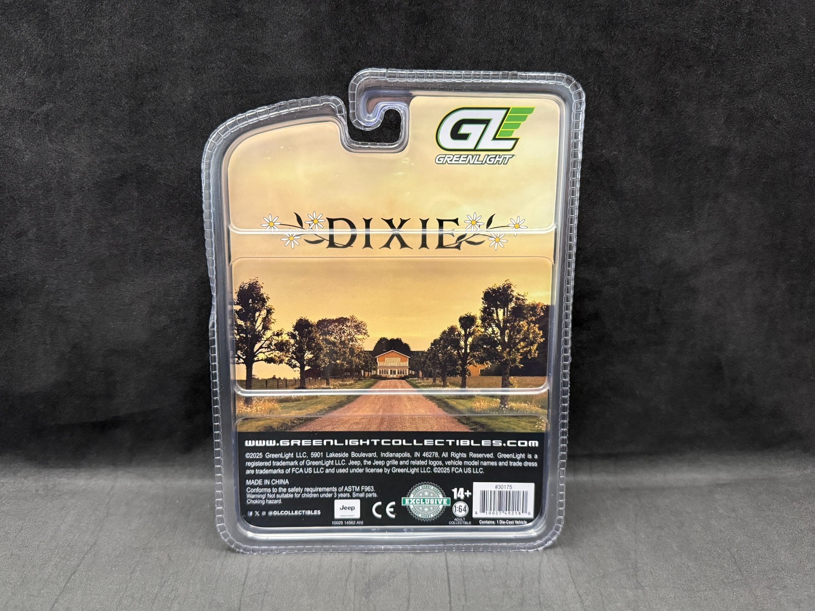 Greenlight “Dixie” 1979 Jeep CJ-7 Golden Eagle 1:64 Scale Diecast 30175