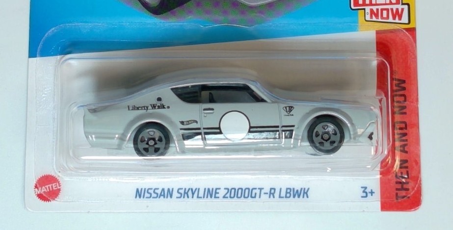 Hot Wheels NISSAN SKYLINE 2000GT-R LBWK Gray THEN AND NOW 1/10 (191/250)