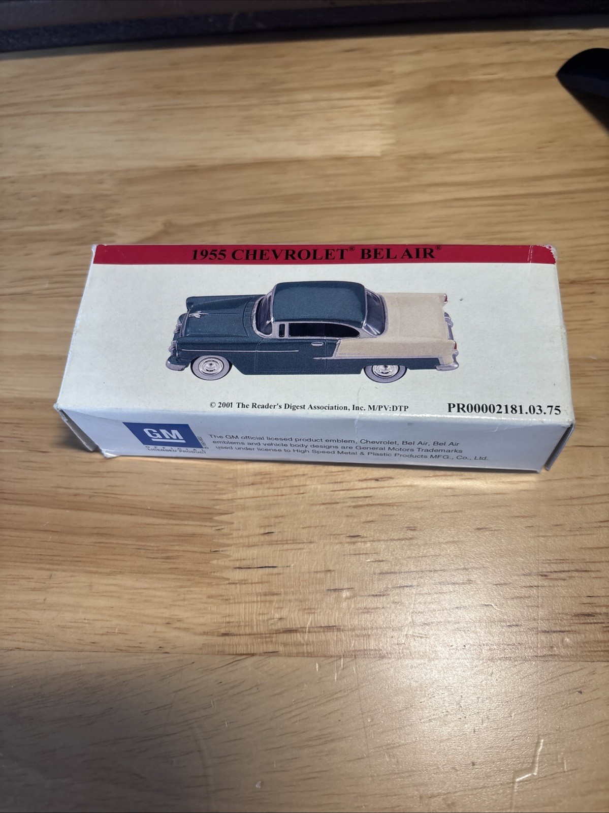 2001 Reader’s Digest 1955 Chevrolet Bel Air Die-Cast Car – Official GM Licensed
