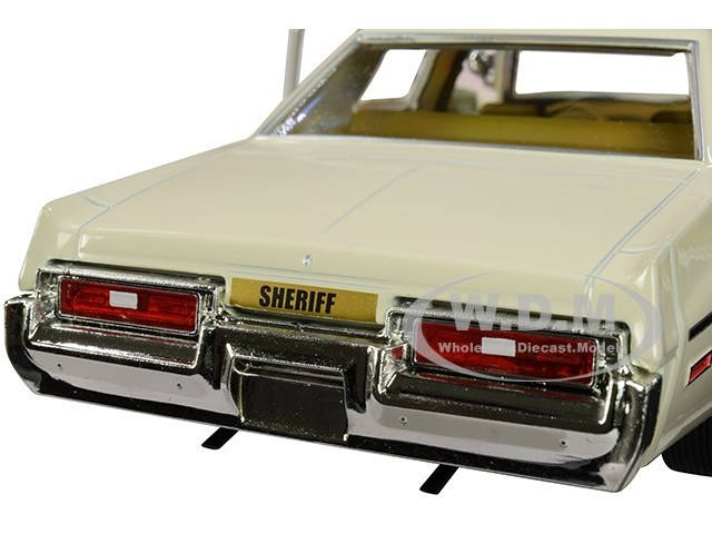 1975 DODGE MONACO CREAM “HAZZARD COUNTY SHERIFF” 1/24 MODEL BY GREENLIGHT 84094