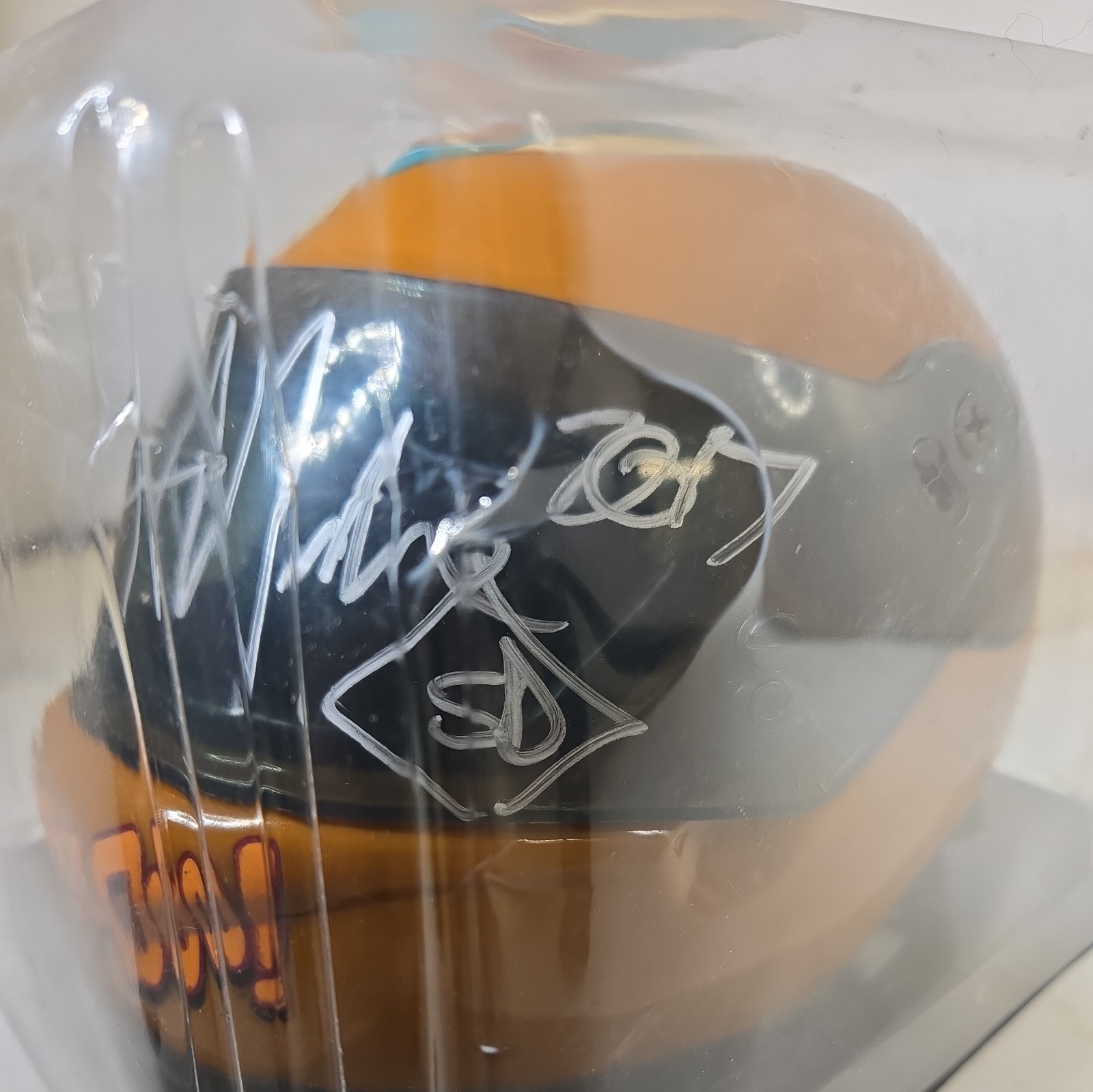 Monster Jam Series 1 Scooby Doo Mini Helmet . RARE! AUTOGRAPHED