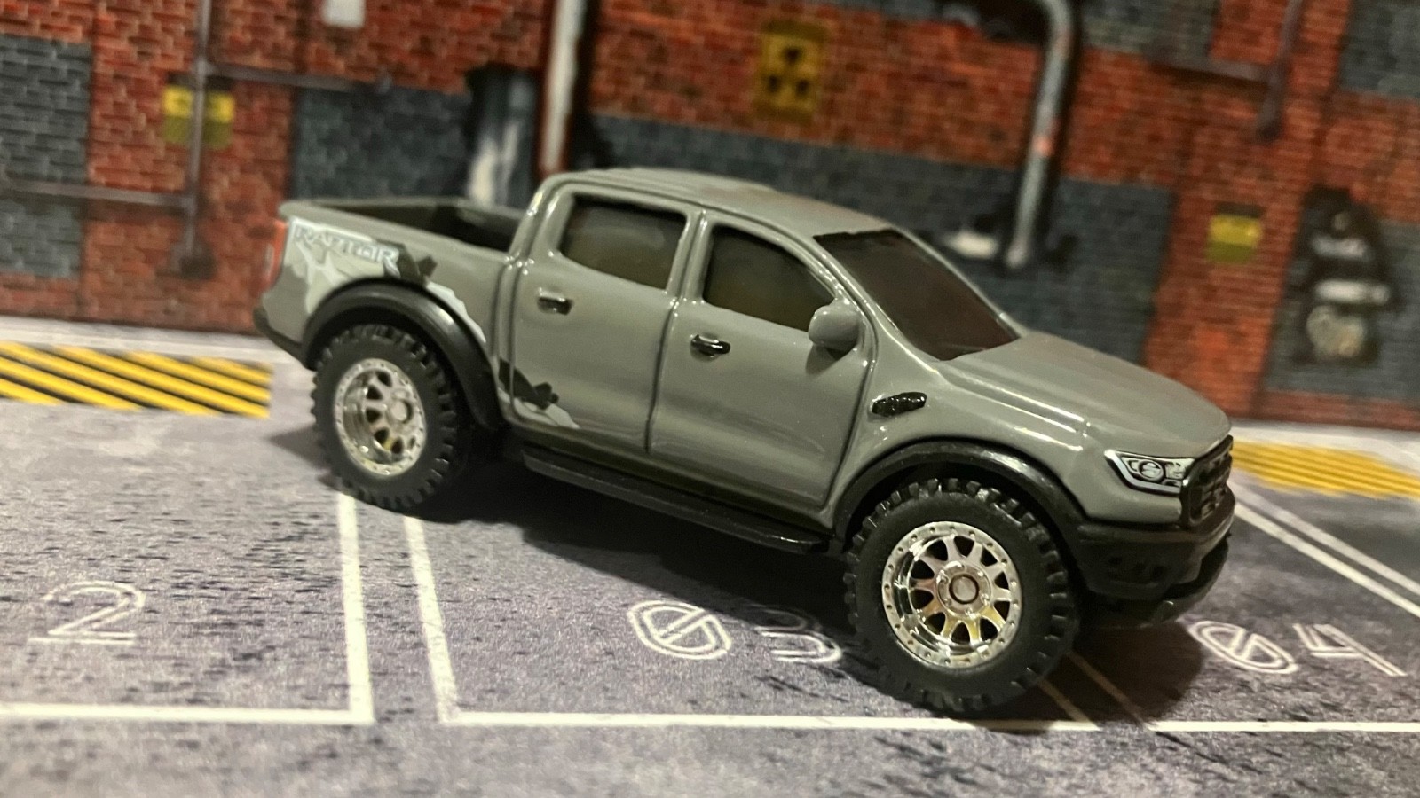 CUSTOM Gray ’19 Ford Ranger Raptor • Chrome Real Riders • 2026 Hot Wheels