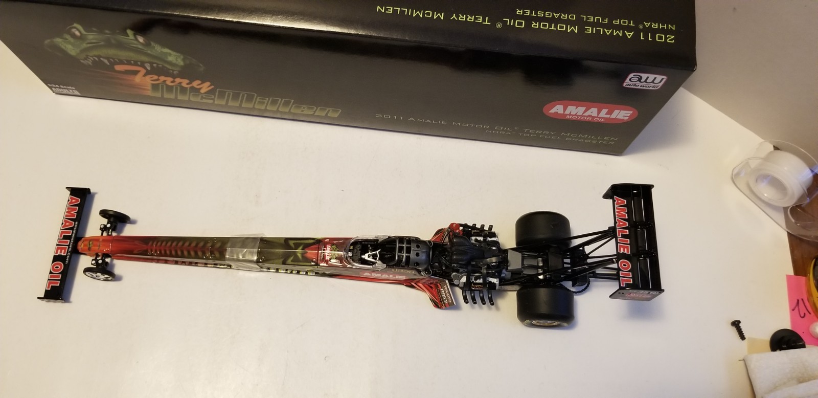 Terry Mcmillen 2011 AMALIE MOTOR OIL NHRA Top Fuel Dragster 1/24 By AUTO WORLD