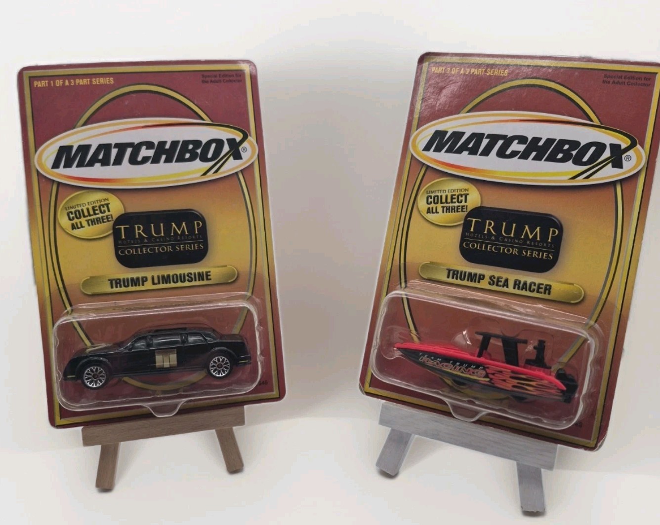Matchbox Dicast Trump Collector’s Series. Set Of 2, Brand New
