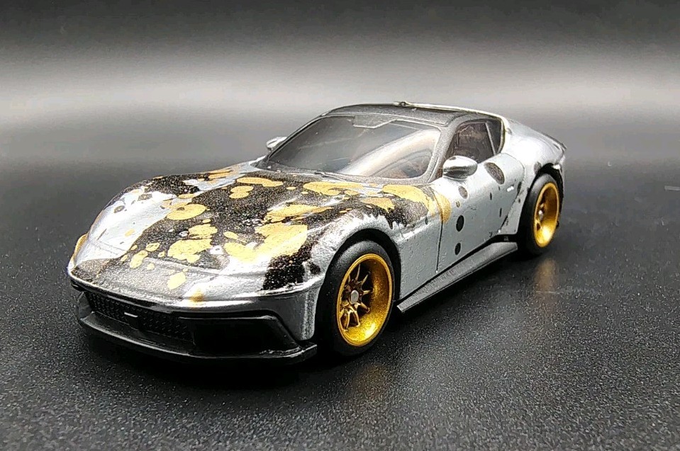 *Custom Hot Wheels* Ferrari 12Cilindri “Artsy Silverian” By NoScalpCustoms