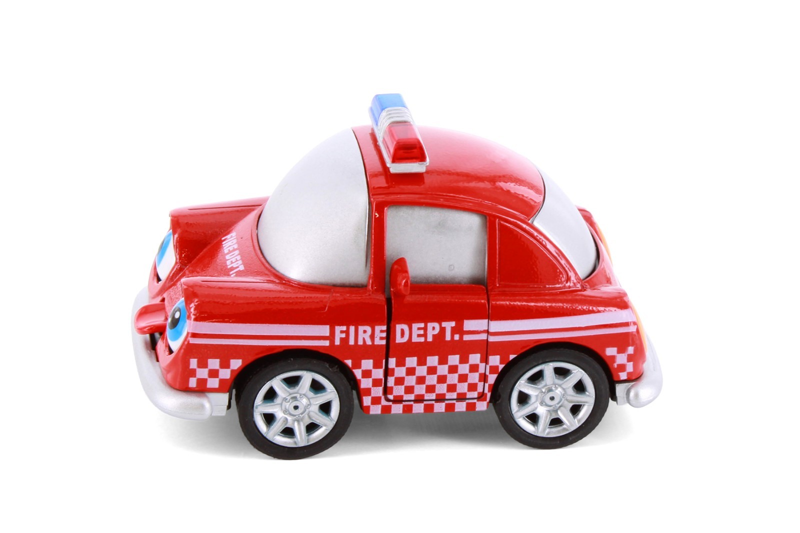 Cutie Cars w/Movable Eyes & Tongues – Fire Dept., Red – Showcasts 403/4D – 4″