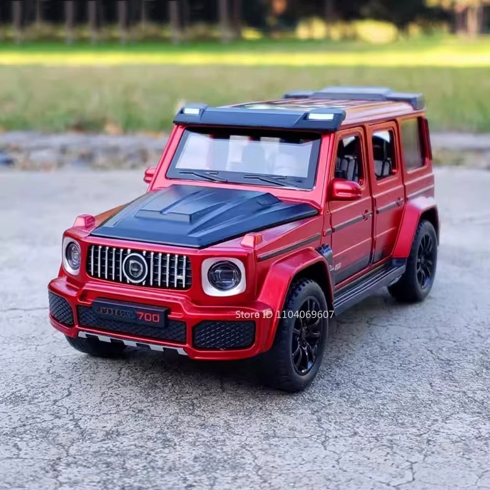 1:32 Mercedes G63 Brabus G700 Alloy Diecast Racing Car Model Sound/Light NEW