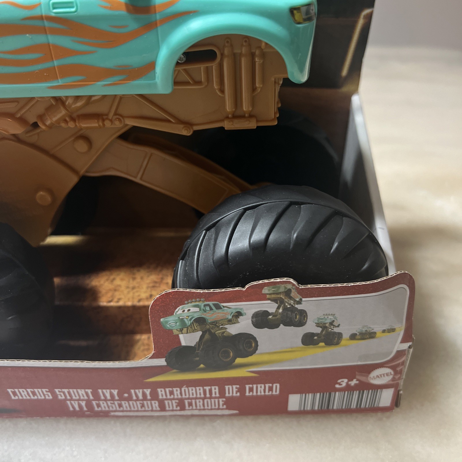 Disney Pixar Cars On The Road Circus Stunt Ivy Monster Truck 2023 Mattel