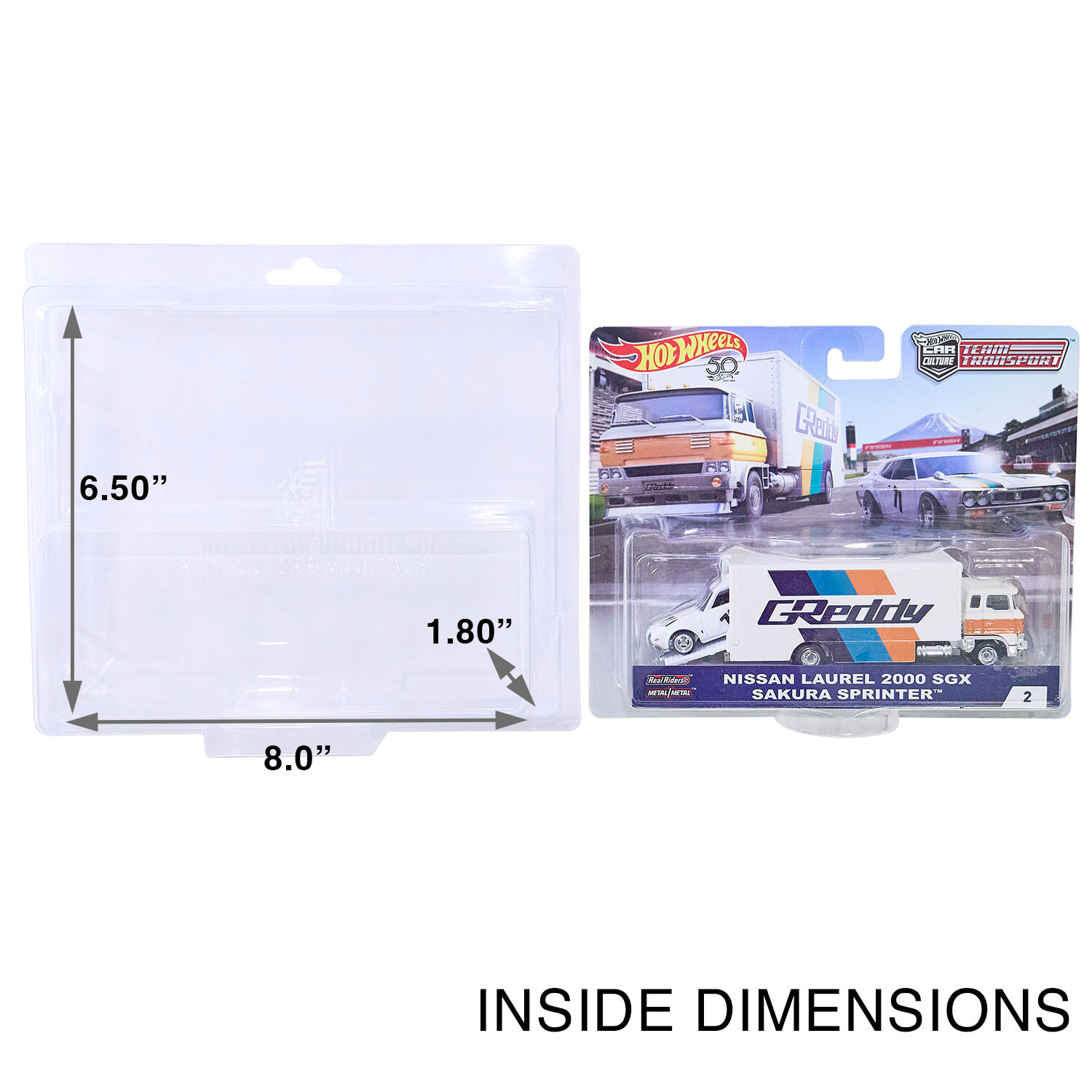 Protector Case for Hot Wheels Team Transport Clamshell Blister Display Packs