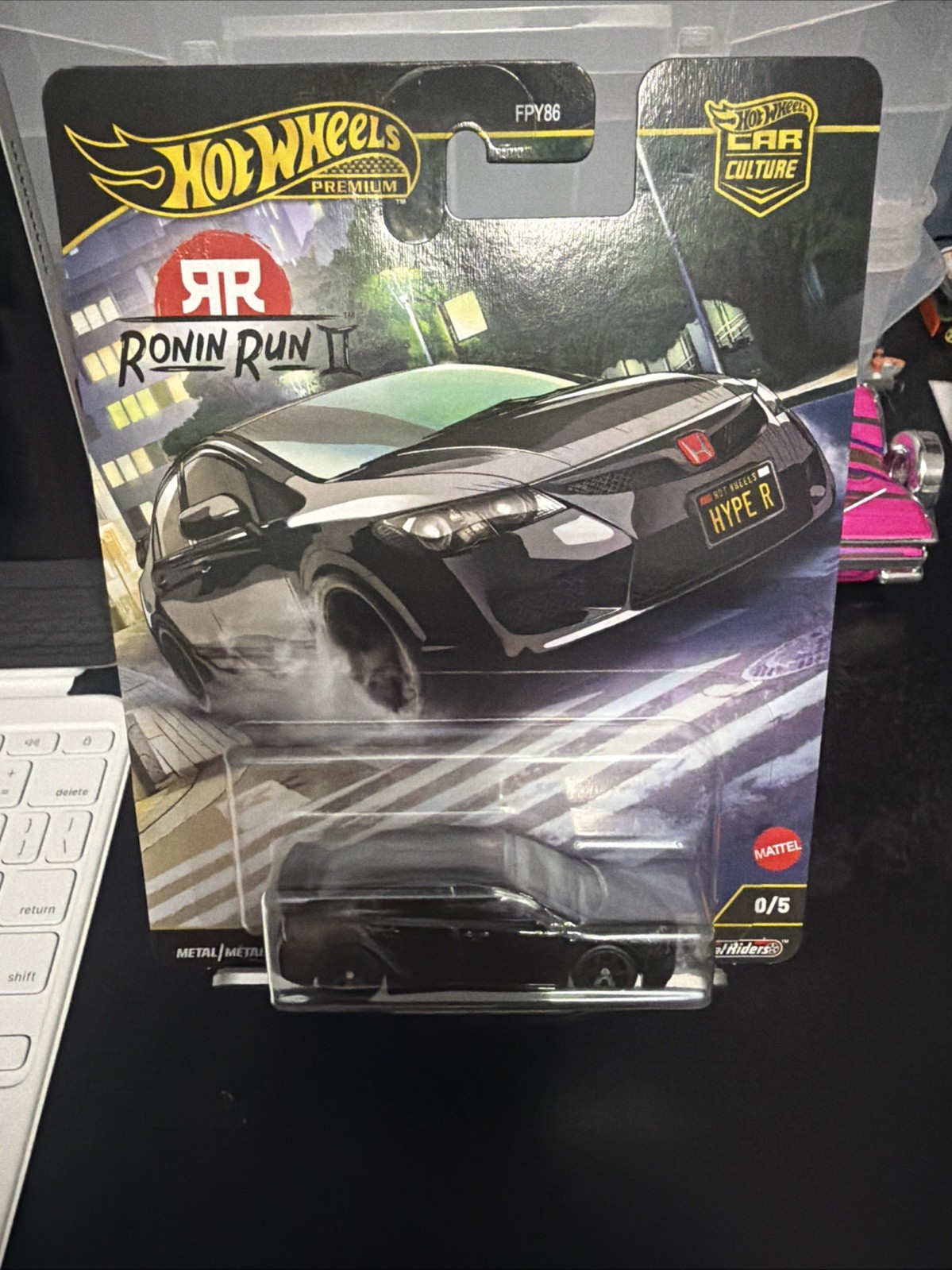 HOT WHEELS PREMIUM – ‘07 HONDA CIVIC TYPE R / “CHASE” RONIN RUN II -FPY86