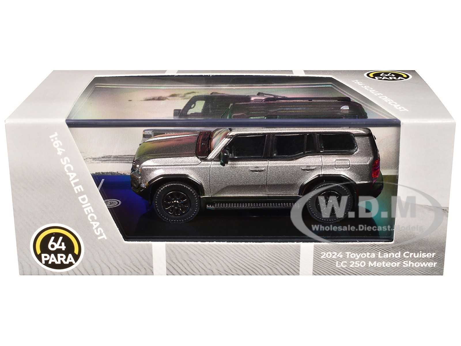 2024 TOYOTA LAND CRUISER 250 PRADO METEOR SHOWER SILVER 1/64 BY PARAGON PA-55746