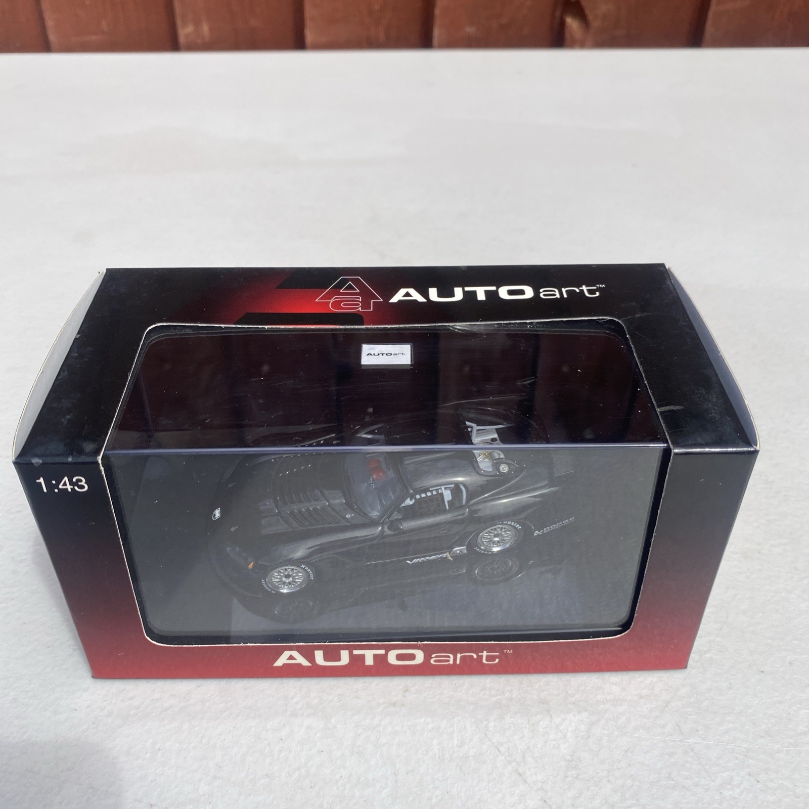 AUTOArt Dodge Viper Competition Coupe 1:43 Scale Black Ref 60421 New Boxed