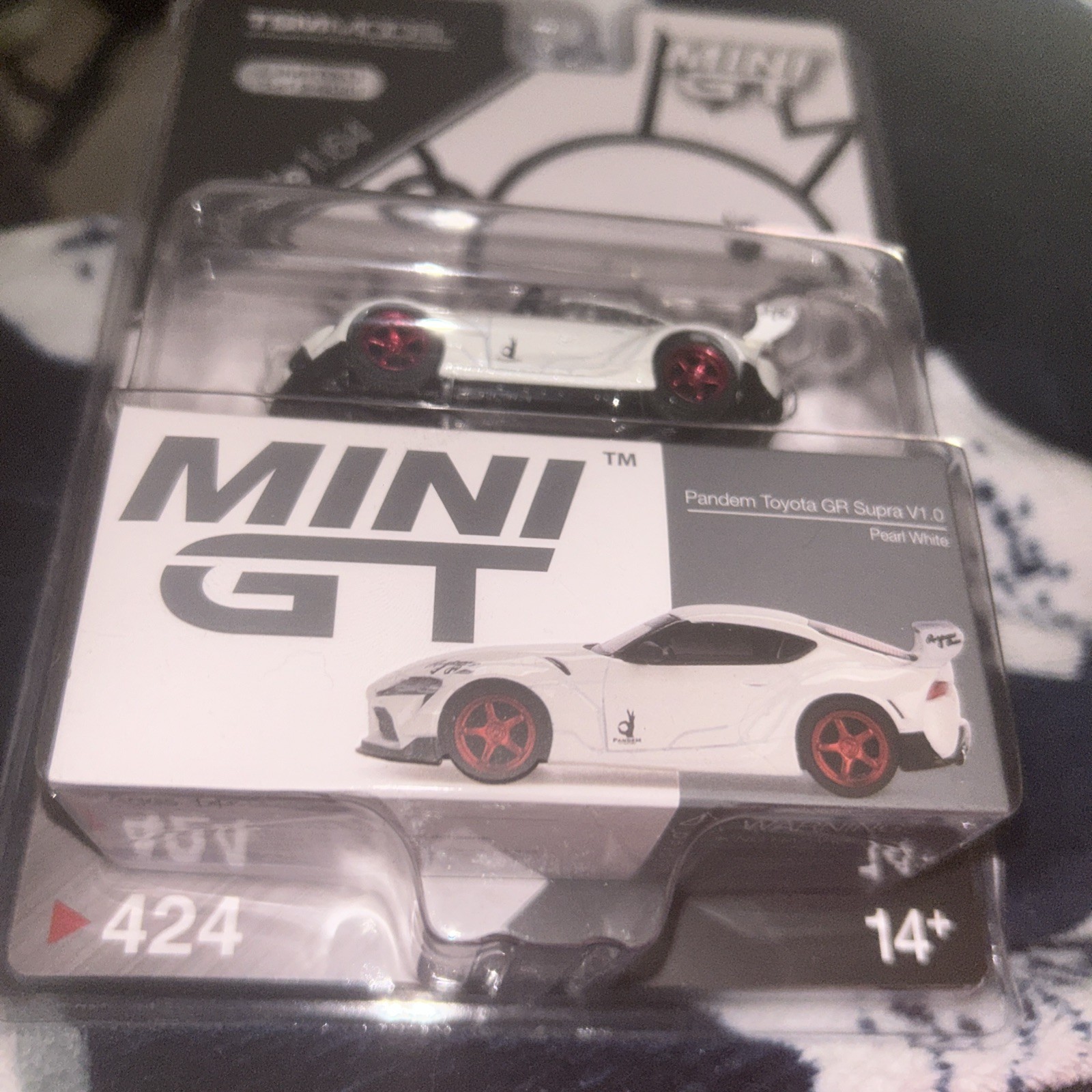 Mini GT #424 Pandem Toyota GR Supra V1.0 Pearl White