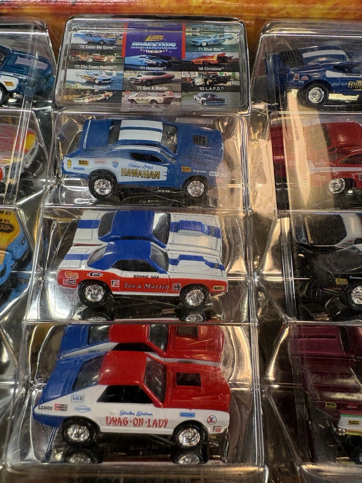 JOHNNY LIGHTNING DRAGSTERS USA DIE CAST 11 CAR SET COLLECTORS EDITION 1996