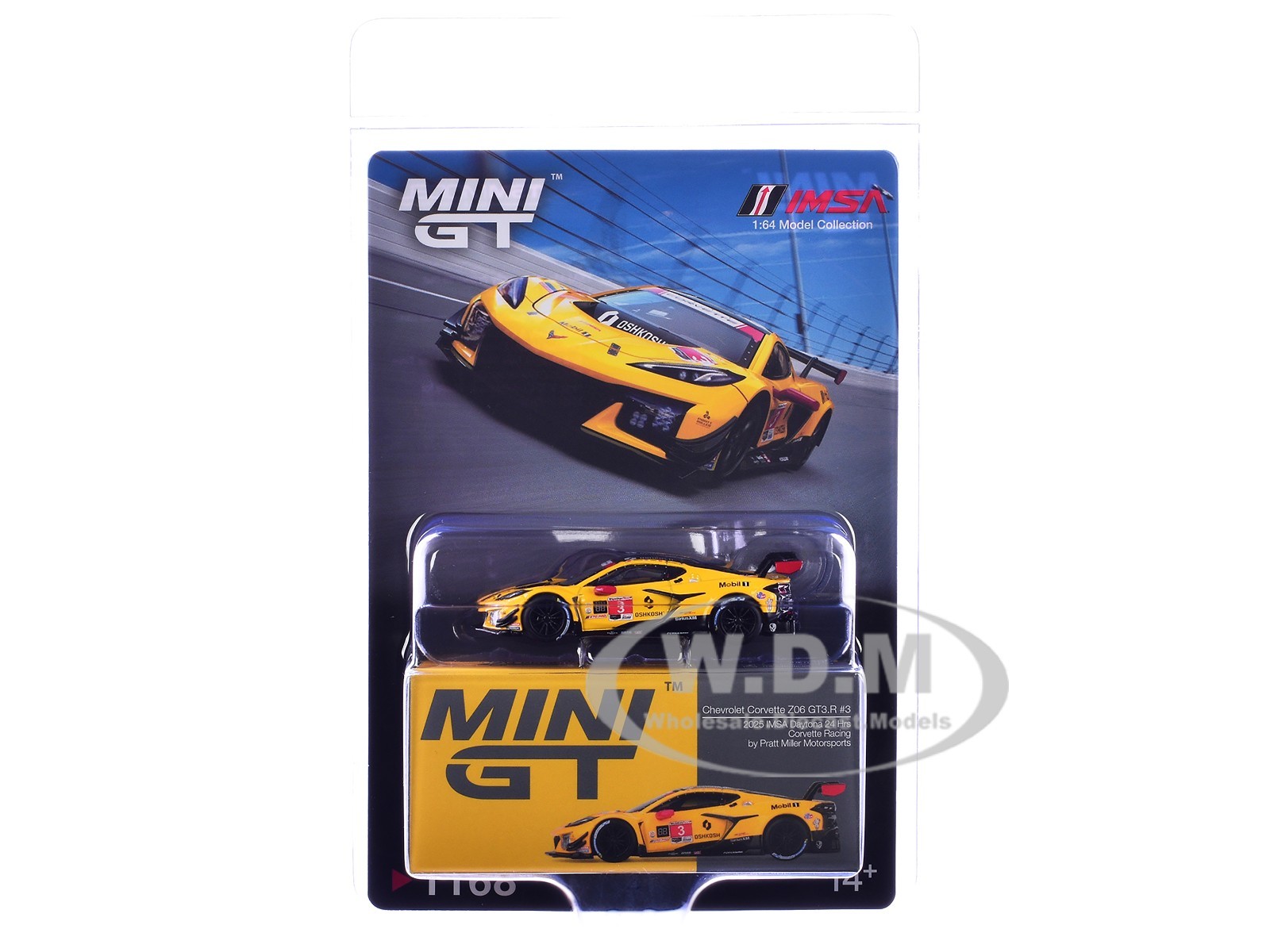 CHEVROLET CORVETTE Z06 GT3.R #3 “24H DAYTONA” 2025 1/64 BY MINI GT MGT01168