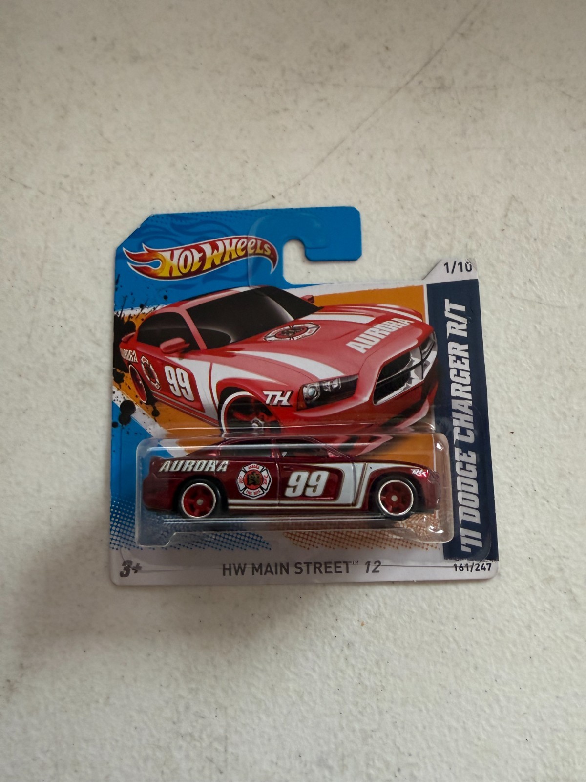 Hot Wheels HW Main Street 12 ’11 Dodge Charger R/T STH Short Card CC2