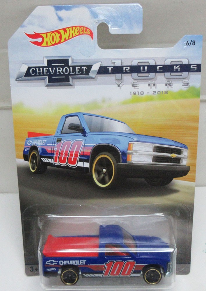 Hot Wheels 2018 100 Years of Chevy Trucks Complete 8 Car SET