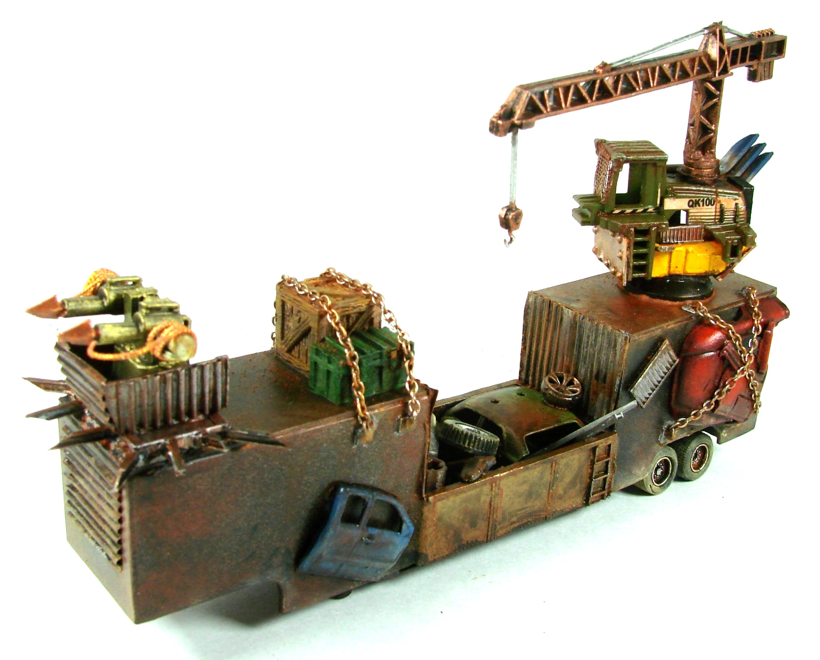 Gaslands War Rig Metal Scapper Custom Diecast 1/80 Mad Max Wastelands