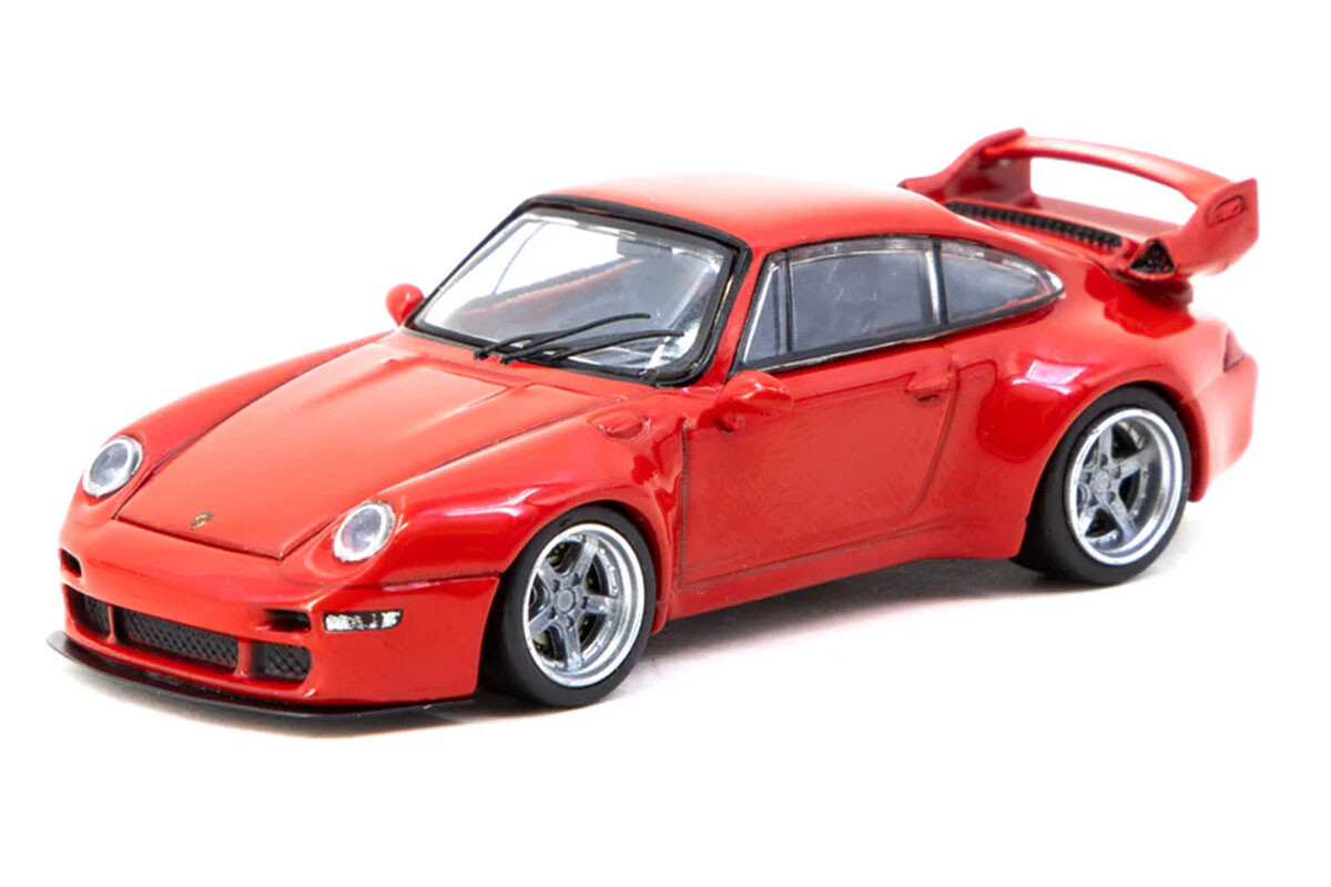 Tarmac 1/64 PORSCHE 911 (993) Remastered Gunther Werks Diecast Model Car -RED-