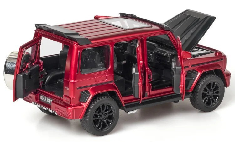 1:32 Mercedes G63 Brabus G700 Alloy Diecast Racing Car Model Sound/Light NEW