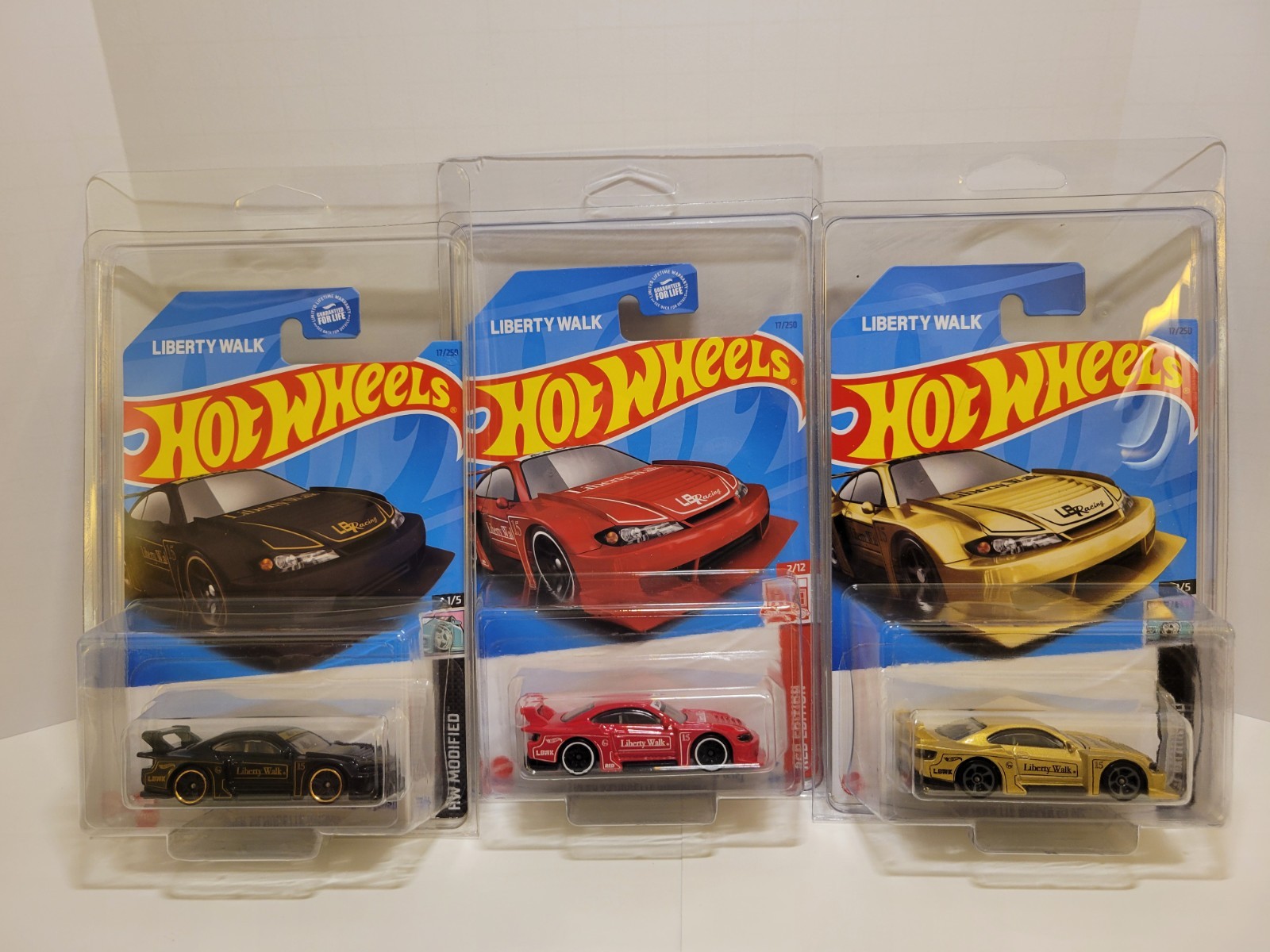 Hot Wheels Liberty Walk LB Super Silhouette Silvia (S15) Red Edition & Mainlines
