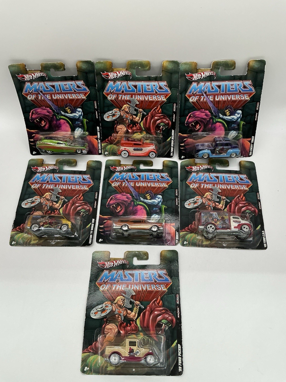 2011 Hot Wheels Pop Culture Masters Of The Universe MOTU Complete 7Car Set- Z 25