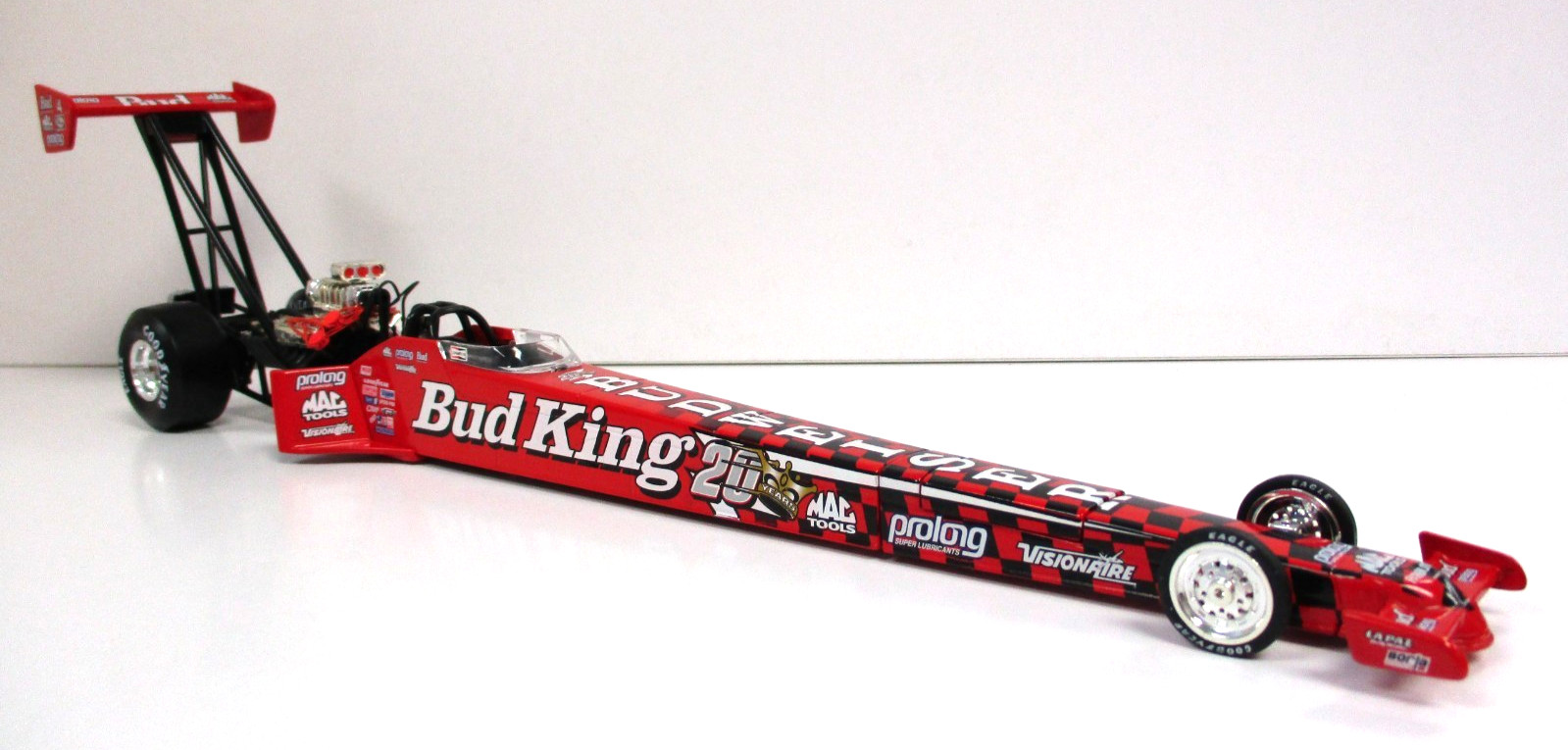 ACTION KENNY BERNSTEIN BUDWEISER KING 20TH ANNIVERSARY TOP FUEL DRAGSTER 1/24
