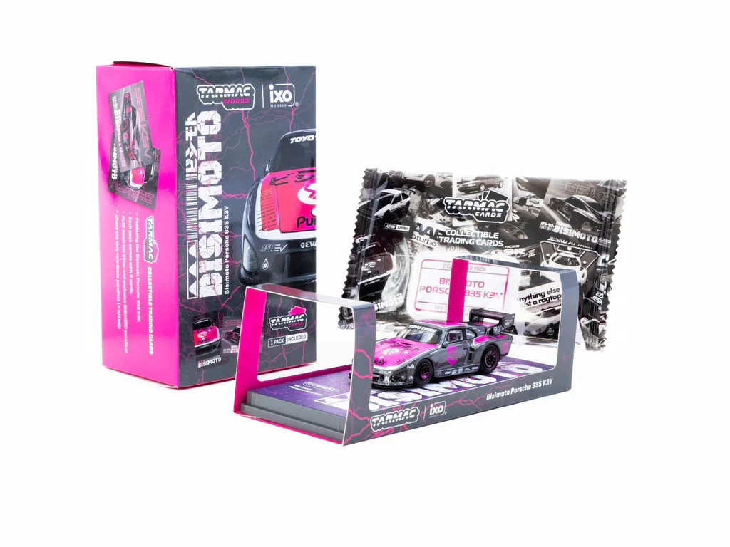 TARMAC WORKS x IXO – PORSCHE 935 K3V BISIMOTO – SEALED WITH TRADING CARDS