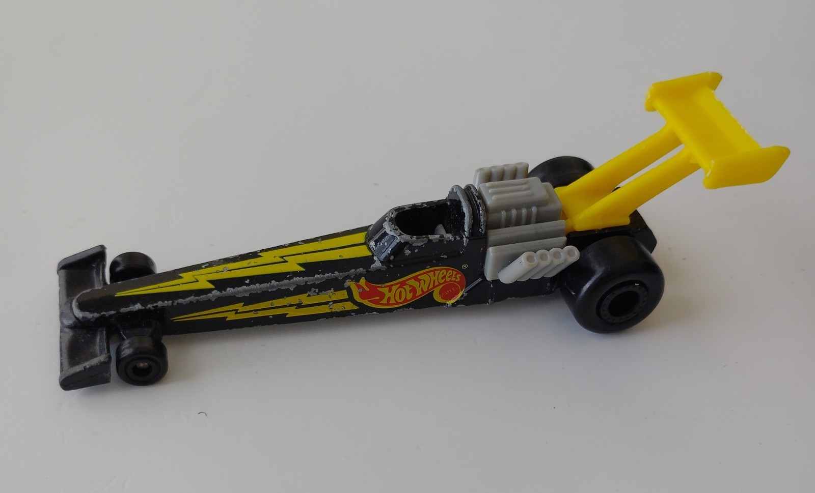 Hot Wheels Dragster Die Cast Car Lightning Bolt Drag Racer Mattel 5″ Vtg 1993