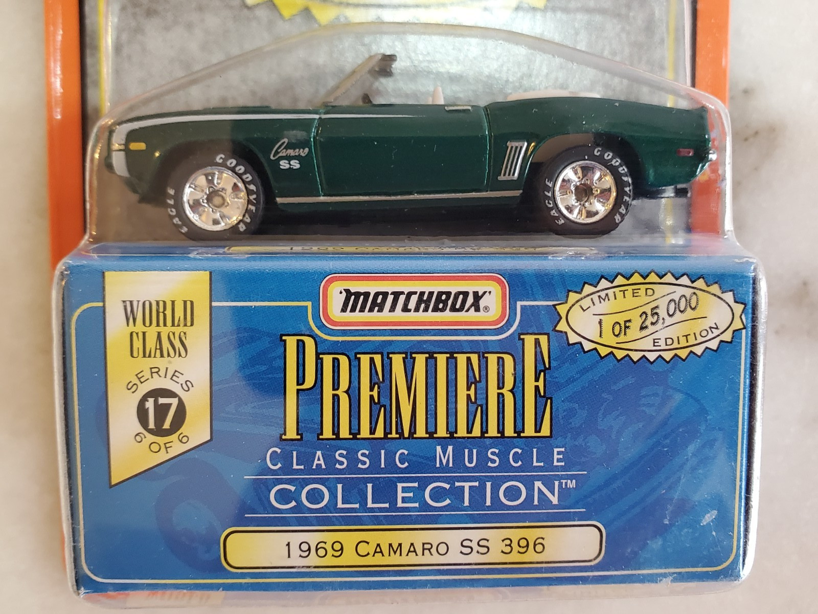 Vintage Matchbox Premiere Collection mid 90’s Cobra Camaro Challenger NiP 1/64