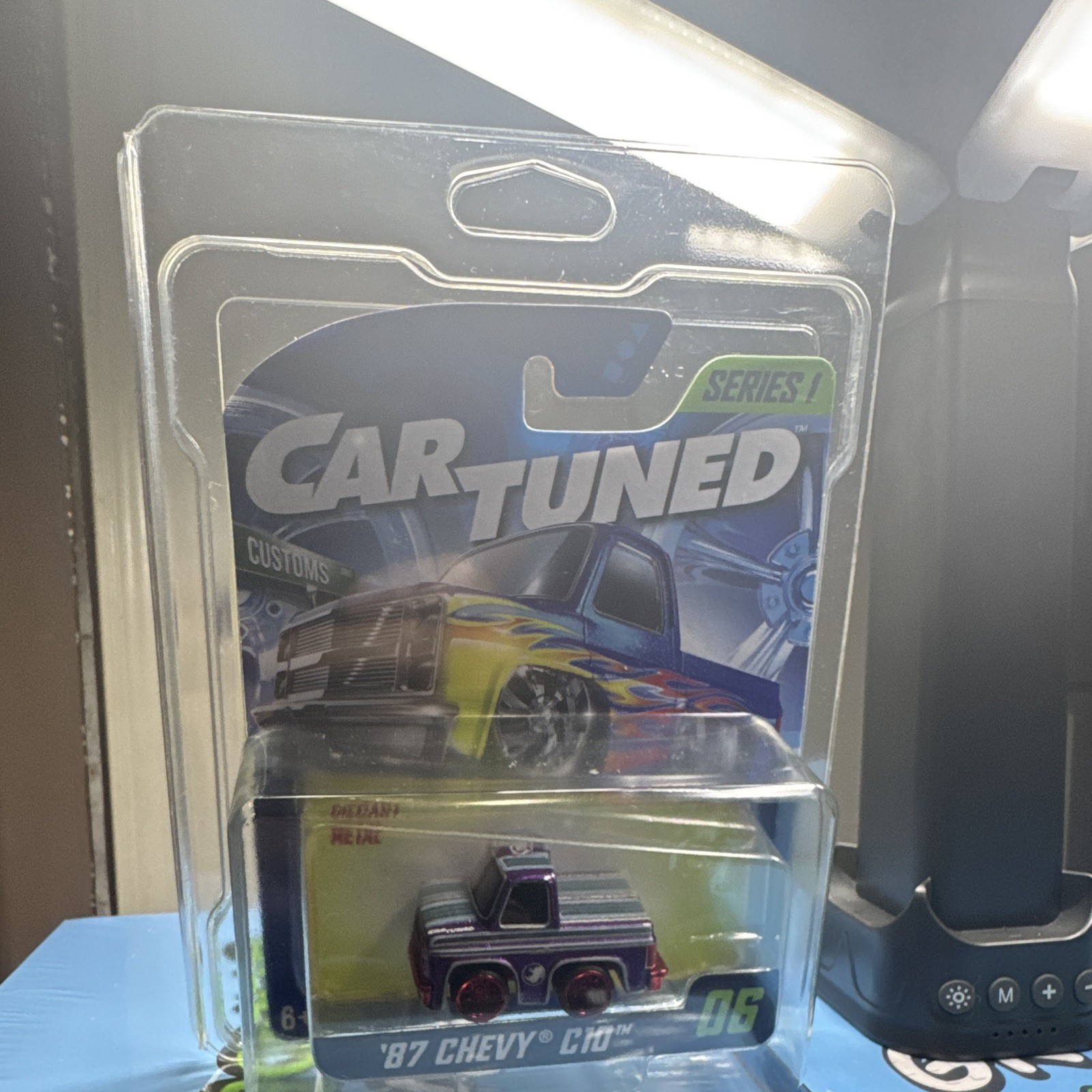 MGA Cartuned Series 1 1987 Chevy C10 Pickup #06 Diecast Purple (CHASE)