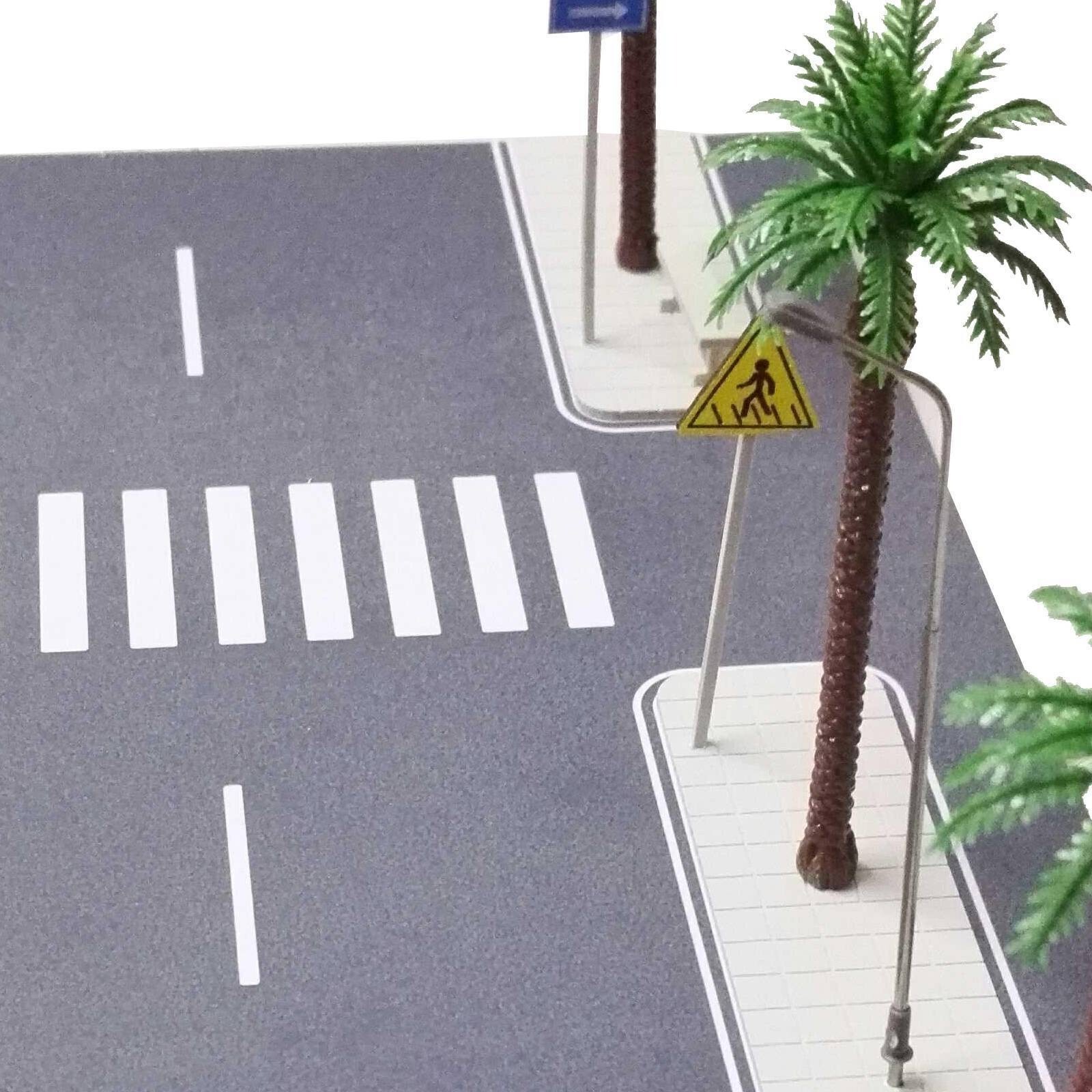 Diorama Car Parking Lot Model LED Lighting Street Road 1/64 Scene Display Model