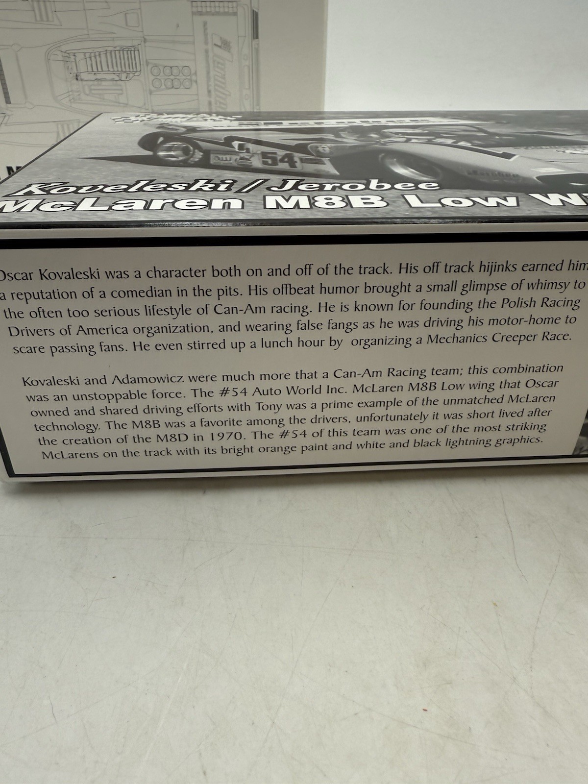 GMP 1:18 Koveleski/Jerobee McLAREN M8B LOW WING CAN AM Diecast Race Car NEW NIB