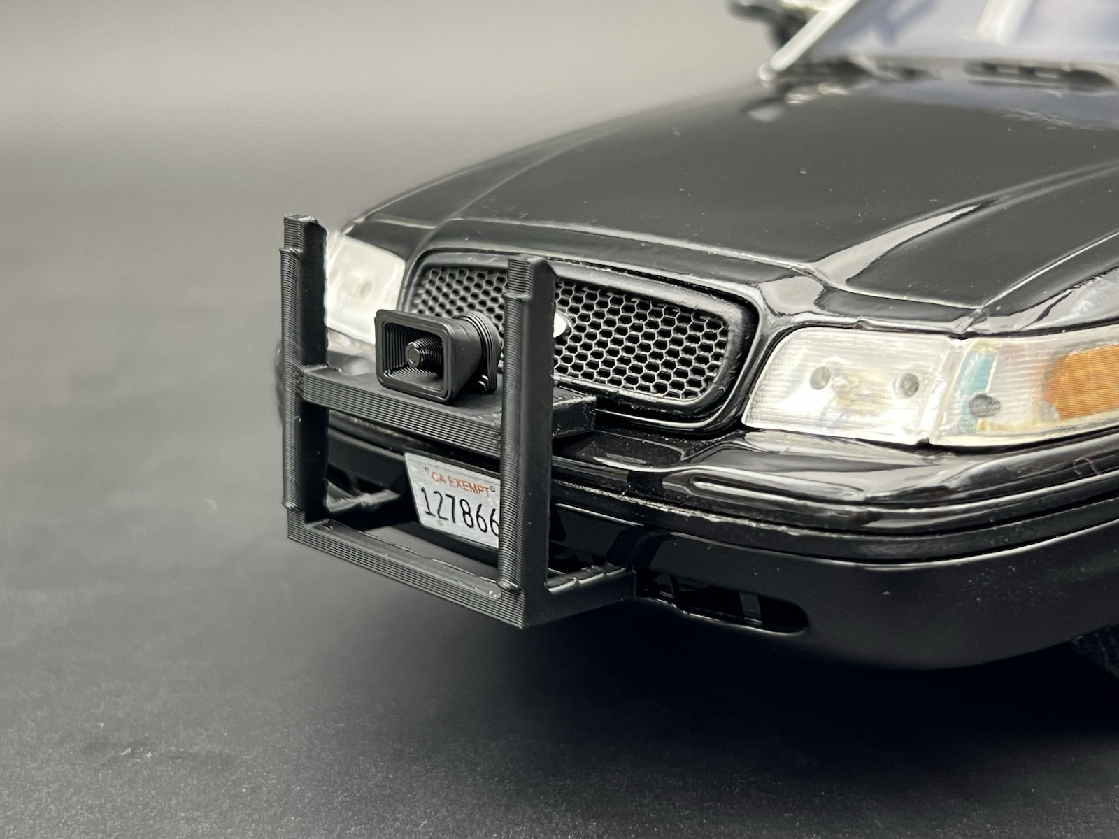 2-pack 1/64 Scale CHP Push Bumper Crown Vic California Highway Patrol 6455
