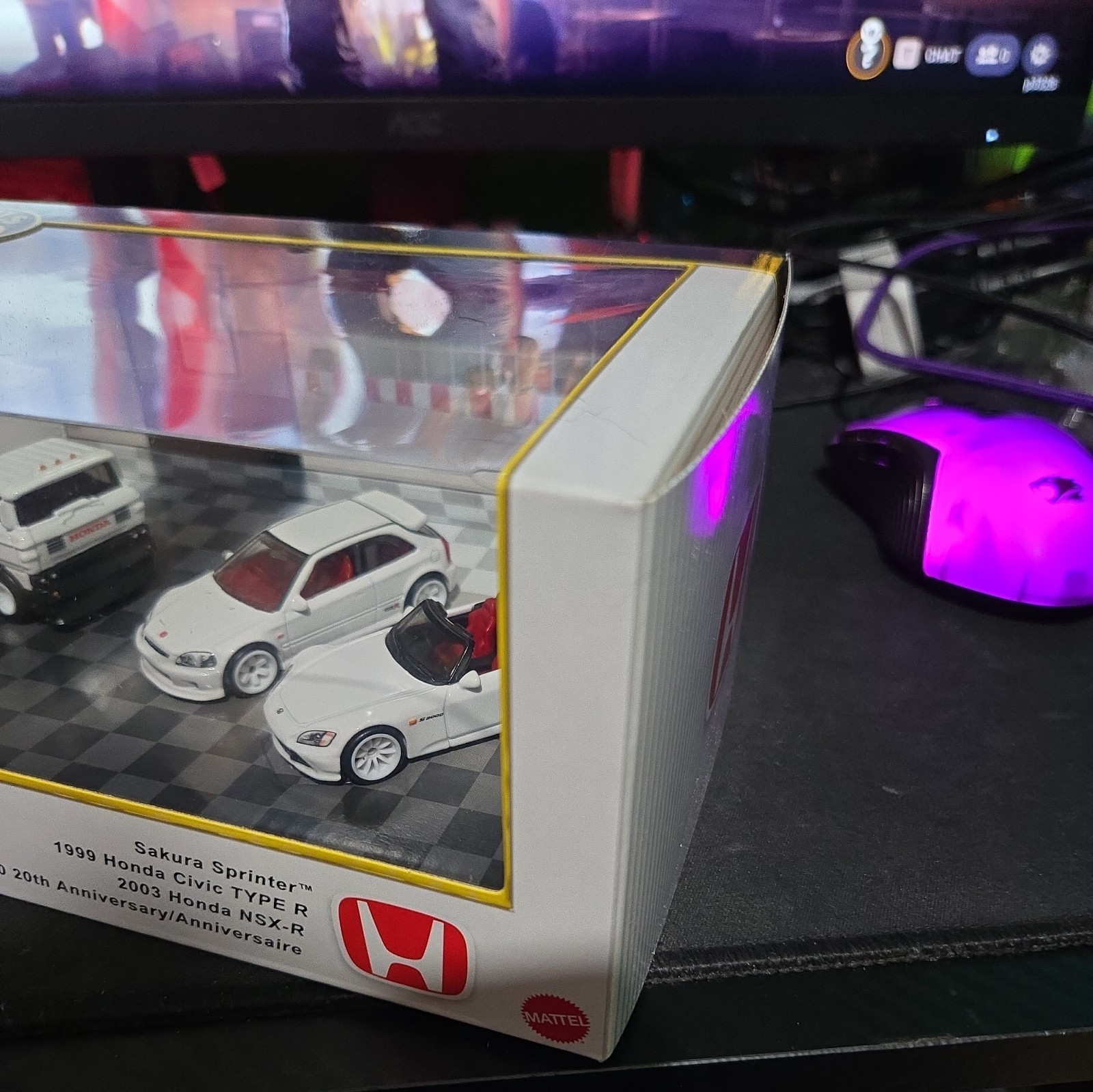 Hot Wheels 2025~ Premium Collector Diorama~ Honda Set Civic Type-R, NSX-R, S2000