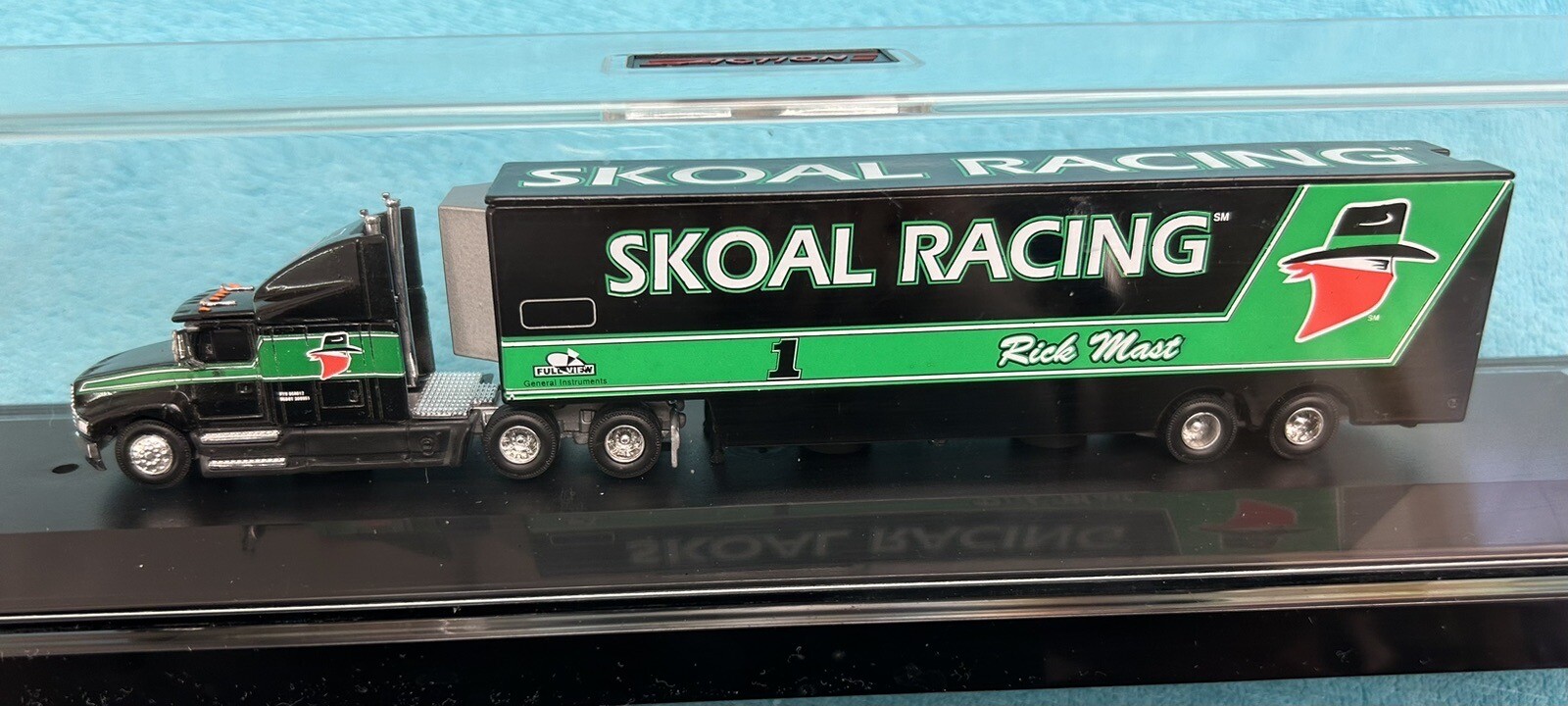 RICK MAST ACTION SKOAL RACING RACE CAR TRANSPORTER 1:96 SCALE ADULT COLLECTABLE