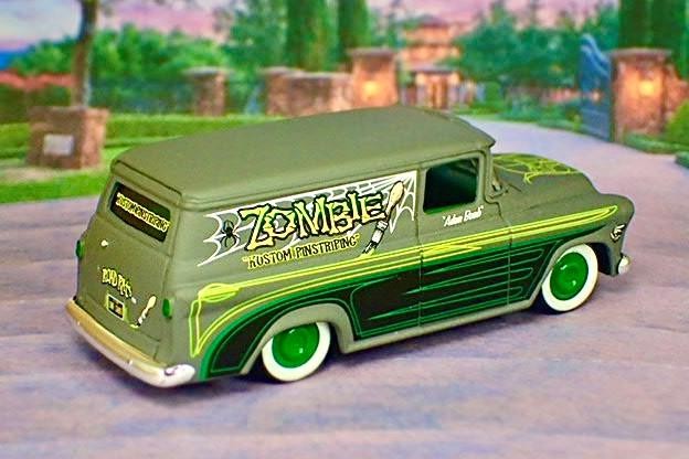 Von Dutch Design ZOMBIE 1957 Chevrolet Suburban V8 Rat Rod Panel 1/64 Scale LE I